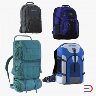 Backpacks Collection 4 3D