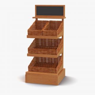 Bakery Display Shelves 2 3D model