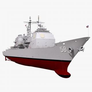 3D Ticonderoga Class Cruiser Philippine Sea CG-58