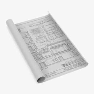 3D House Blueprints 2 model