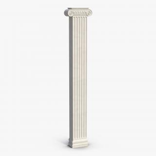 3D Pilaster Ionic Greco Roman 2 model