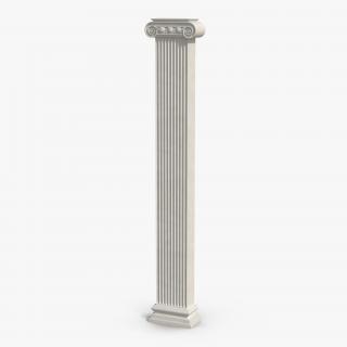 3D Pilaster Ionic Greco Roman 3 model