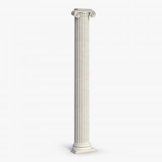 3D Pilaster Ionic Greco Roman