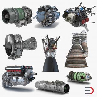 Aircraft Engines Collection 3D