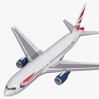 Boeing 767-200 British Airways Rigged 3D