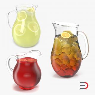 Pitchers Collection 3D model