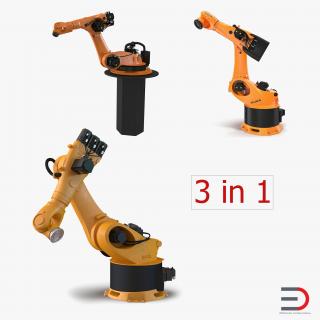 3D Kuka Robots Rigged Collection 4