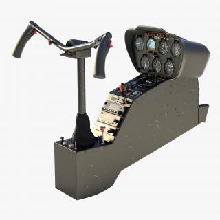 3D model Light Helicopter Control Panel