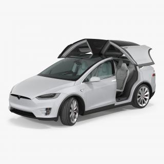 3D model Tesla Model X Rigged