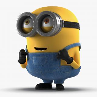 3D Short Two Eyed Minion Pose 3 model