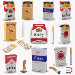 3D Cigarettes Collection 3 model