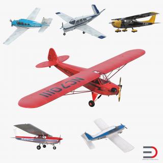 3D model Private Airplanes Collection 2