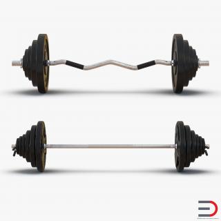 Barbells Collection 3D model