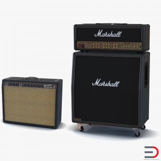 3D Guitar Amplifiers Collection model