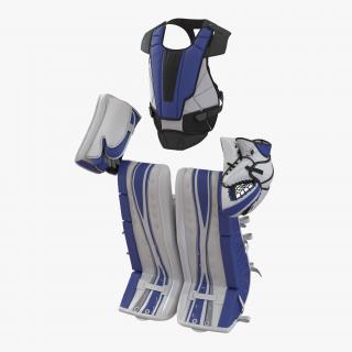 3D Hockey Goalie Protection Kit Generic Blue