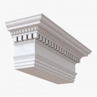 Ionic Architrave and Frieze Greco Roman 3D model