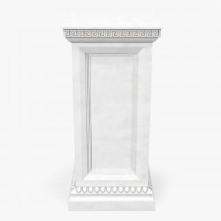 3D Column Base Greco Roman model