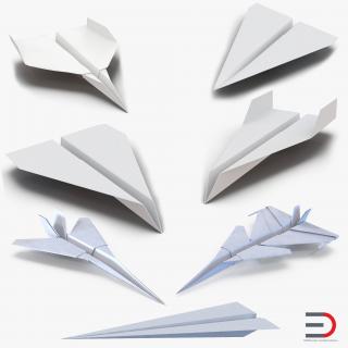 3D Paper Planes Collection model