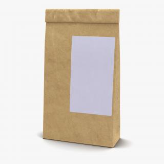 3D model Ground Coffee Bag Paper 2