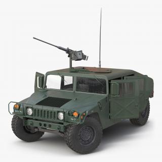 3D High Mobility Multipurpose Wheeled Vehicle Humvee Rigged