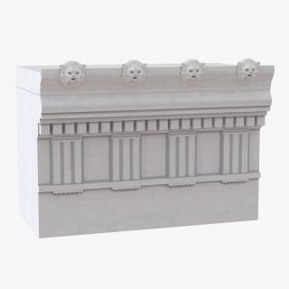 Doric Architrave and Frieze Greco Roman 3D model