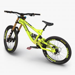 Mountain Bike GT Fury Green Rigged 3D model