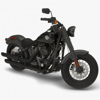 3D model Harley Davidson Softail Slim 2016 Rigged