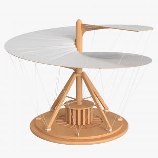 3D model Leonardo Da Vinci Aerial Screw