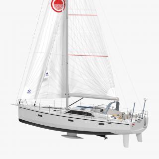 Offshore Sailing Yacht 2 3D model