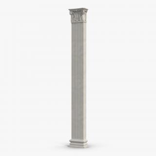 3D Column Corinthian Greco Roman 2