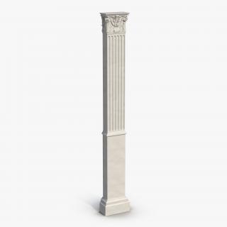 3D Column Corinthian Greco Roman 3