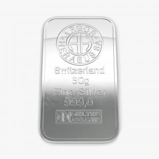 Silver Bar 50g 3D model