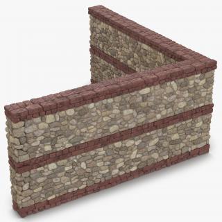 3D Wall Section Greco Roman 2