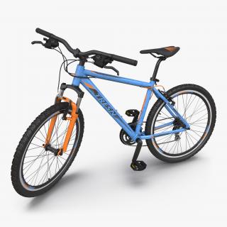 3D model Mountain Bike Blue Rigged