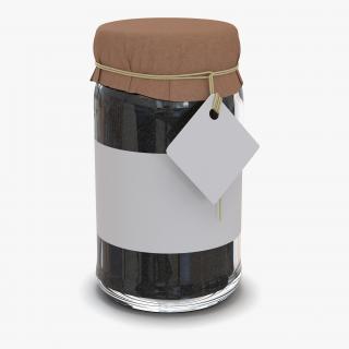 Black Tea In Glass Jar 2 3D model