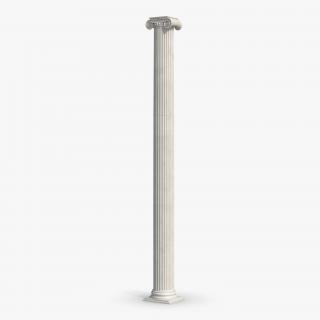 3D Ionic Column Greco Roman 3