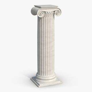 3D Ionic Column Greco Roman 2