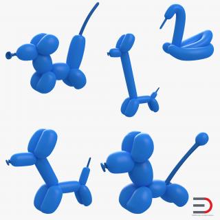 3D Balloon Animals Collection