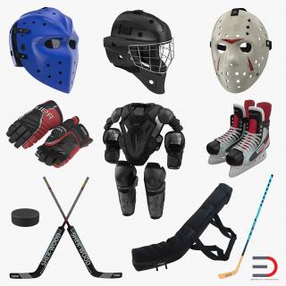 Hockey Equipment Collection 3 3D model