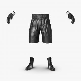 Boxing Gear Black 2 3D model