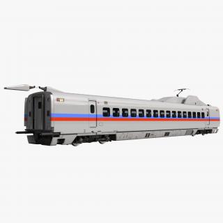 3D Speed Train Passenger Car Generic model