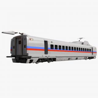 3D model Speed Train Passenger Car Generic Rigged