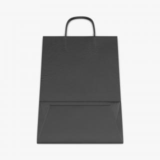 3D model To Go Bag with Handles Black Folded