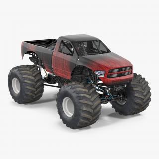 3D Monster Truck Generic 2 model