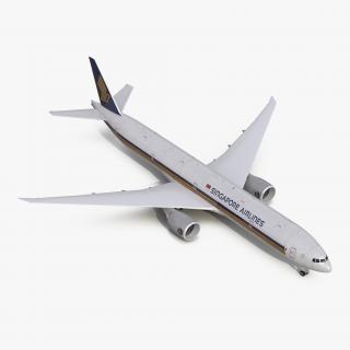 3D Boeing 777-300 Singapore Airlines model