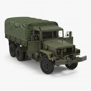 3D US Military Cargo Truck m35a2 Rigged