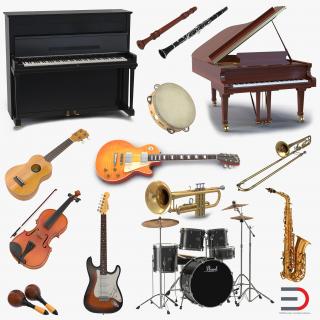 Musical Instruments Collection 2 3D