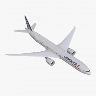 Boeing 777-300ER Air France Rigged 3D model