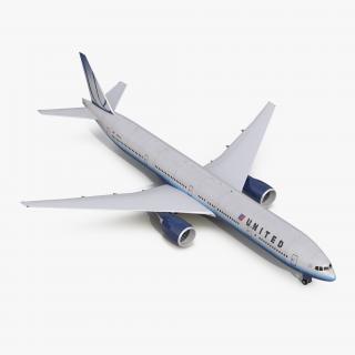 Boeing 777-300ER United Airlines 3D