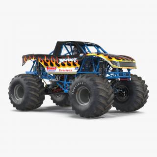 3D Monster Truck Bigfoot